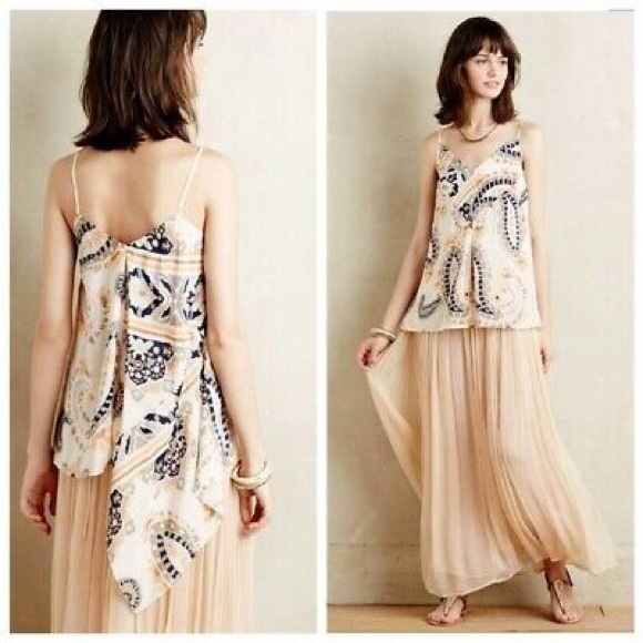 Anthropologie | HD in Paris Paisley Silk Top - Picture 1 of 8